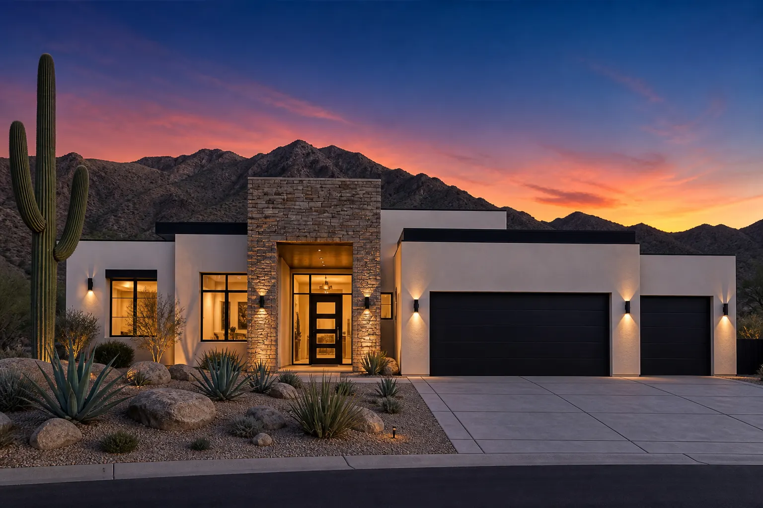 Vision of a spec ranch on desert ground. Not a house standing there today.
